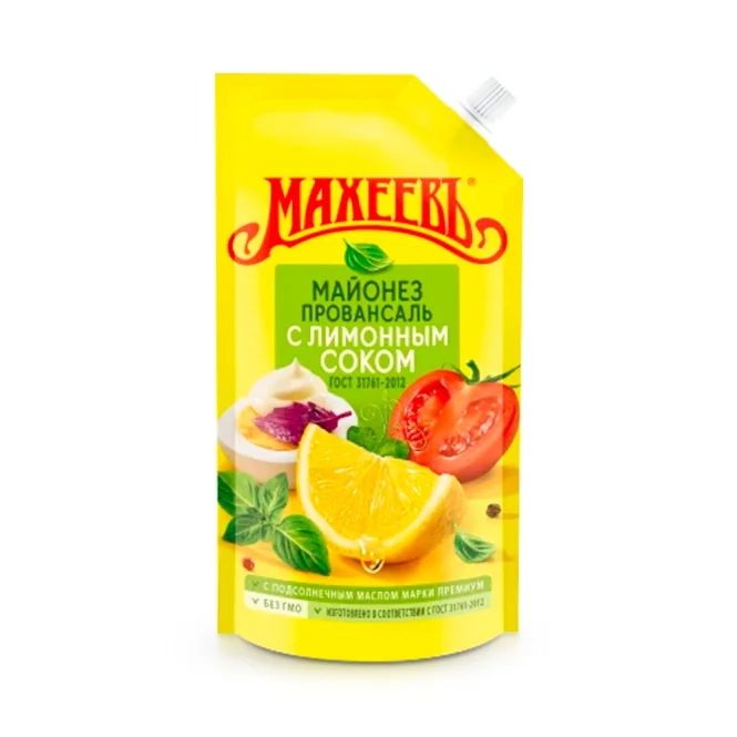 Майонез Махеев Лимонный Сок 400 грамм