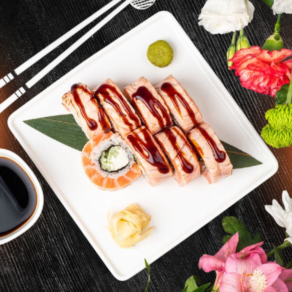 Рол Багато Лосося Grill