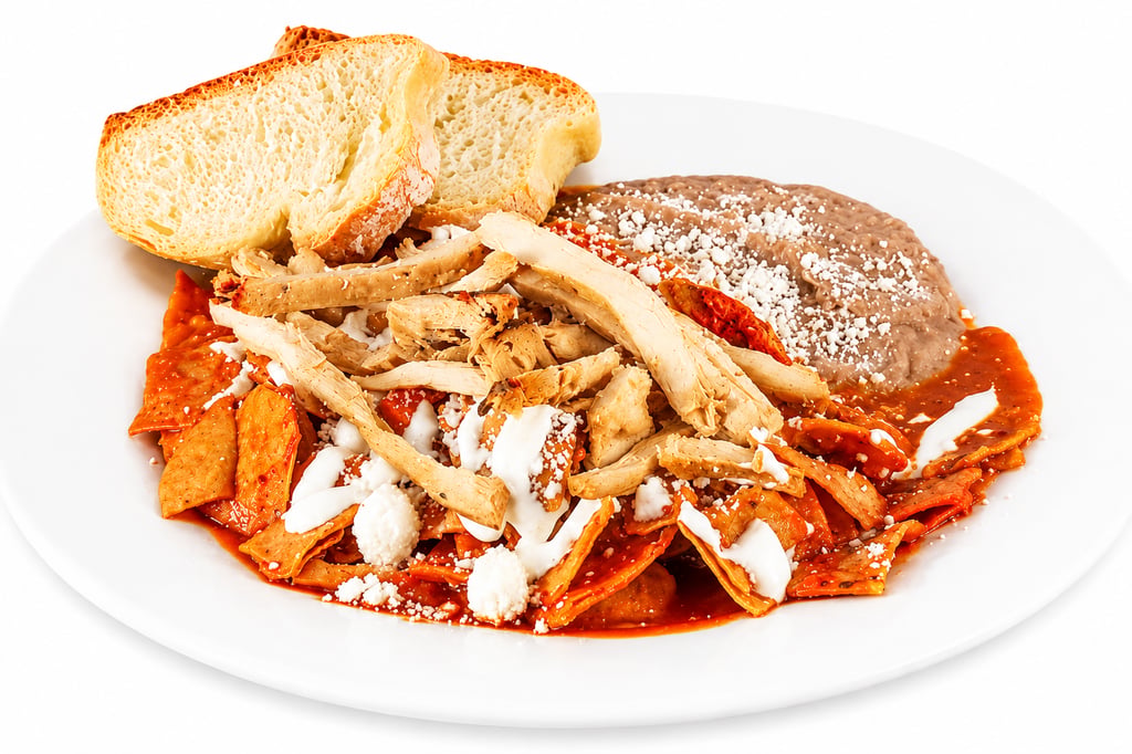 Chilaquiles con pollo