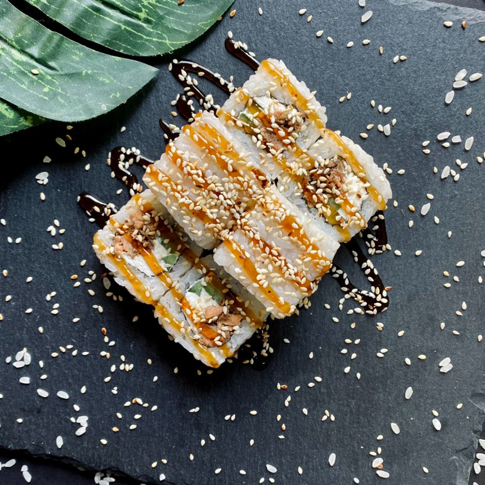 Юкі зі смаженим лососем 