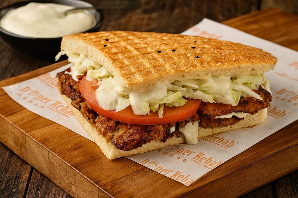 Донер з рубленою куркою