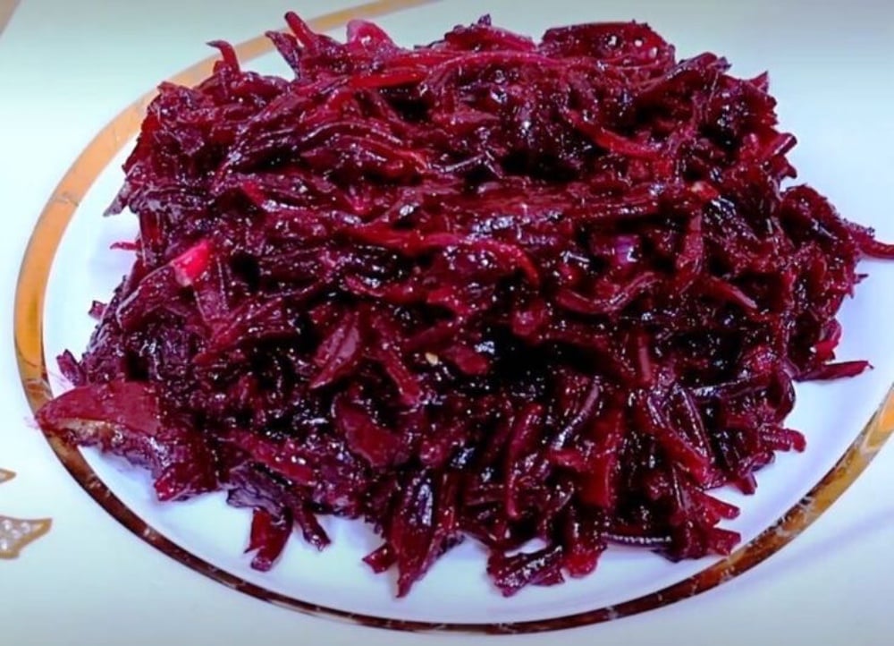 Салат з буряка з олією