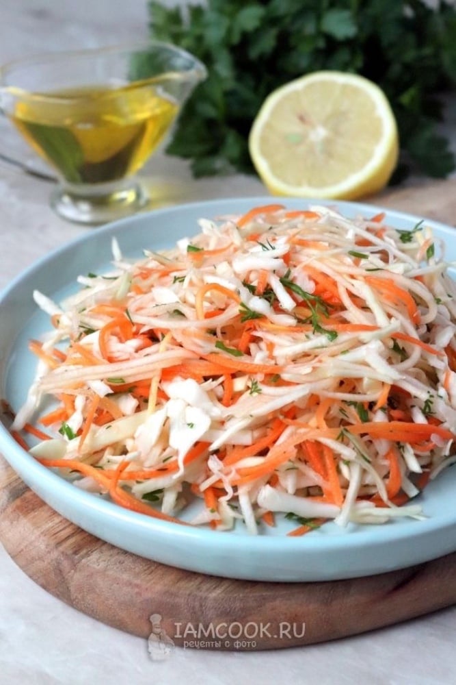Салат з капустой кукурудзой та огірком