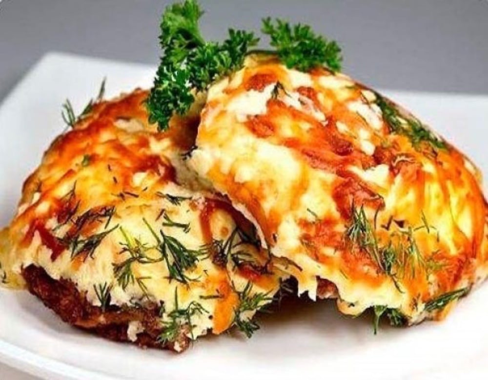 Куряча відбивна з овочами
