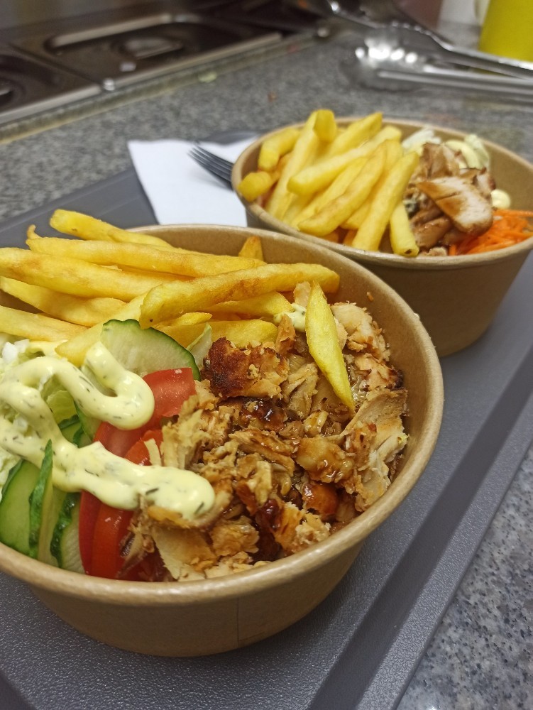 Кебаб боул з картоплею фрі