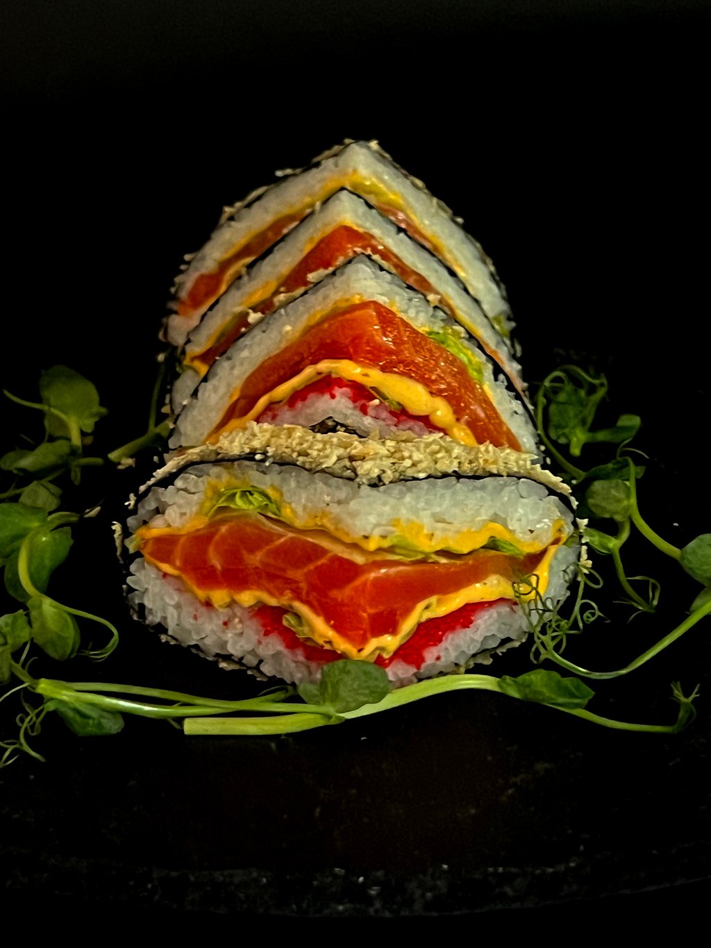 Суші Бургер з лососем 