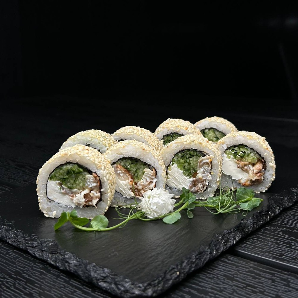 Рол в кунжуті з вугрем 