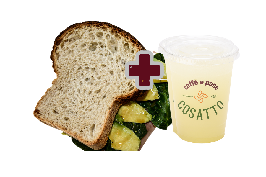 GYM Sandwich Masa Madre Pavo y Aguacate + Limonada Natural