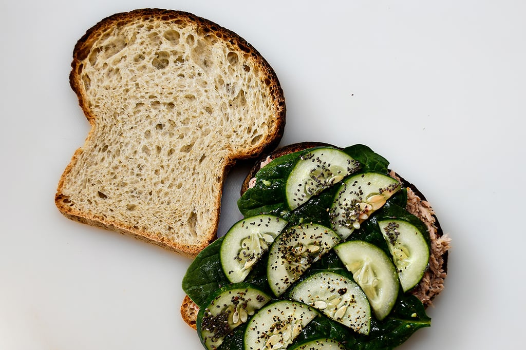 Sandwich Atún con Pepino