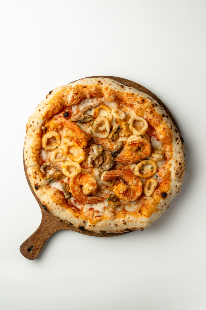 Frutti Di Mare Pizza (Fried seafood)