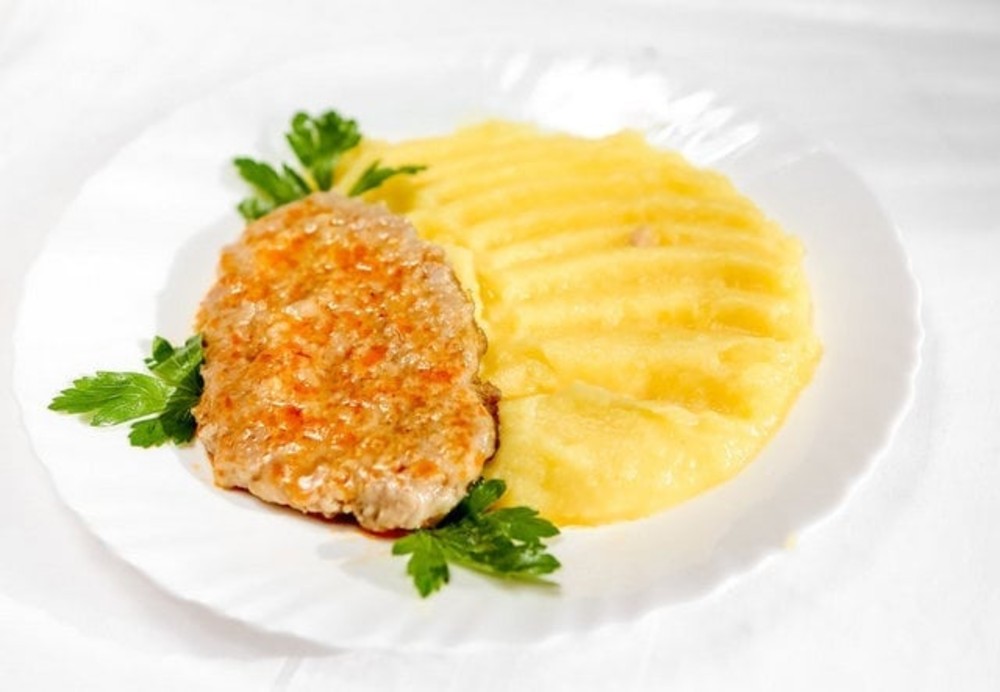 Курячі котлетки з пюре