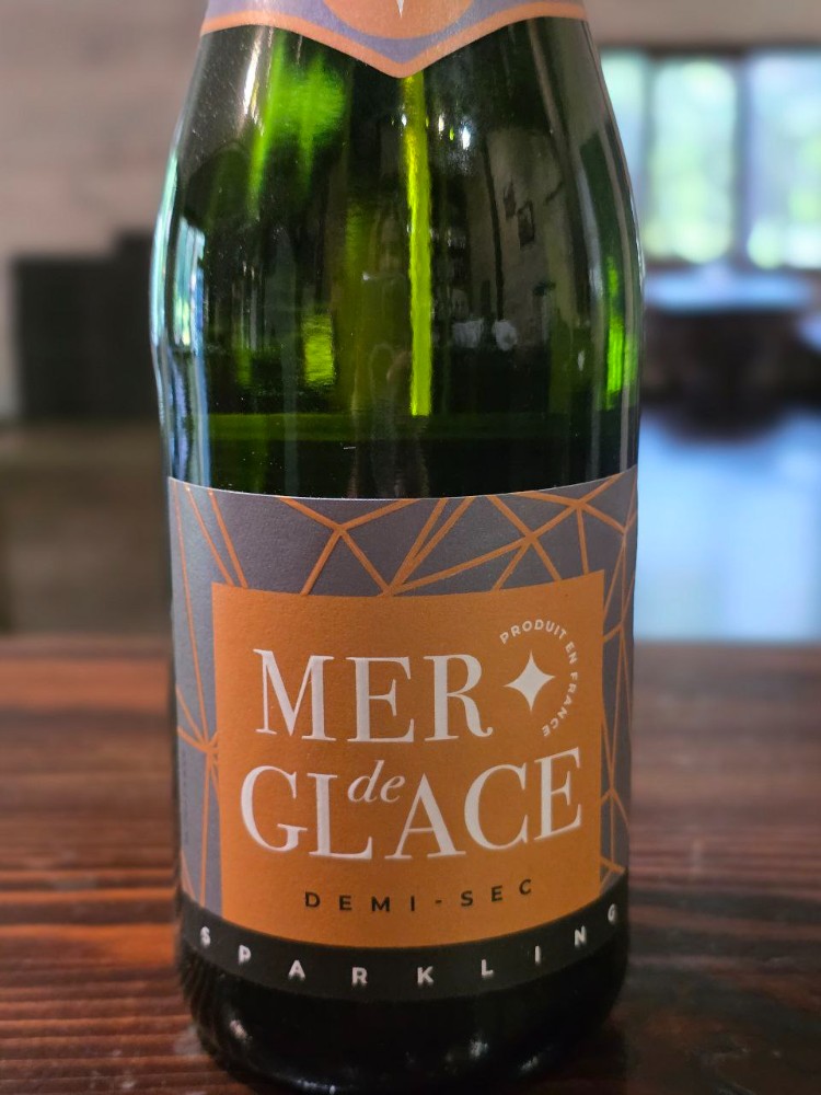 Вино ігристе Mer de Glace Blanc нап сухе біле Франція 