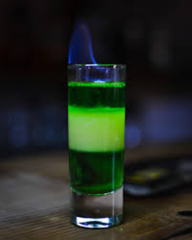 Шот "Зелений мексиканець"