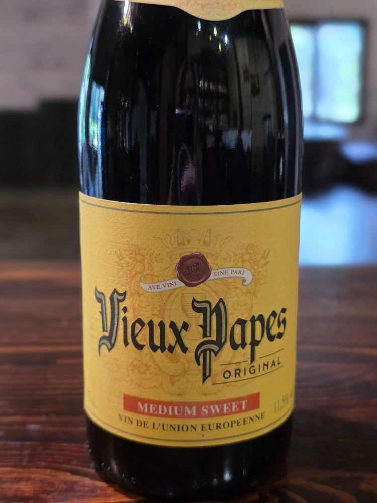 Вино Vieux Papes нап солод черв Франція 