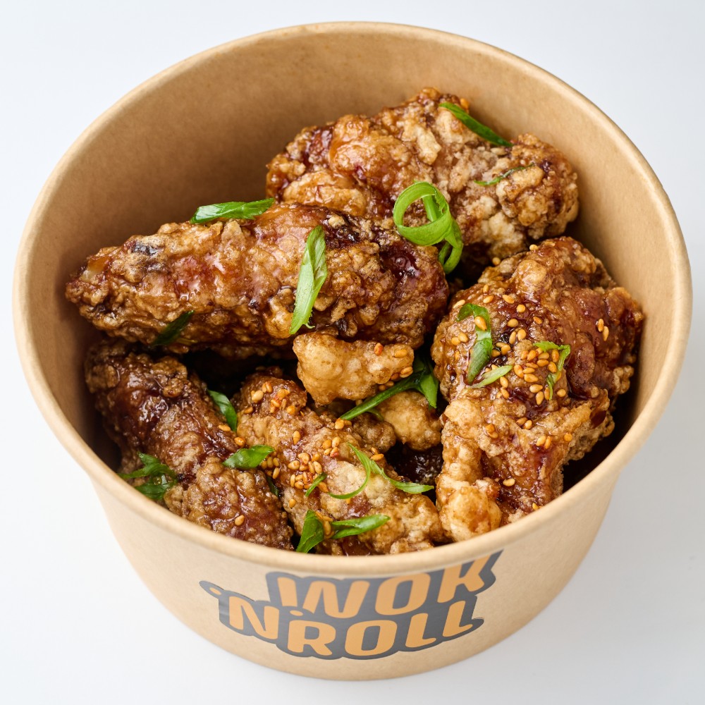 Курячі крильця в місо-медовій глазурі