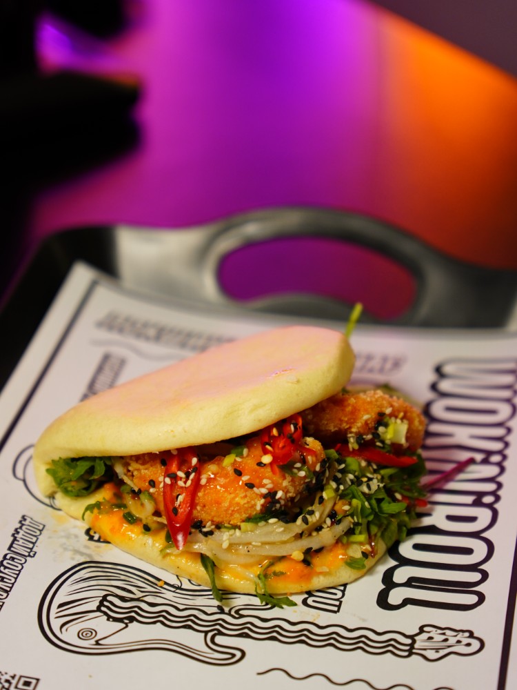 Бао з креветками панко