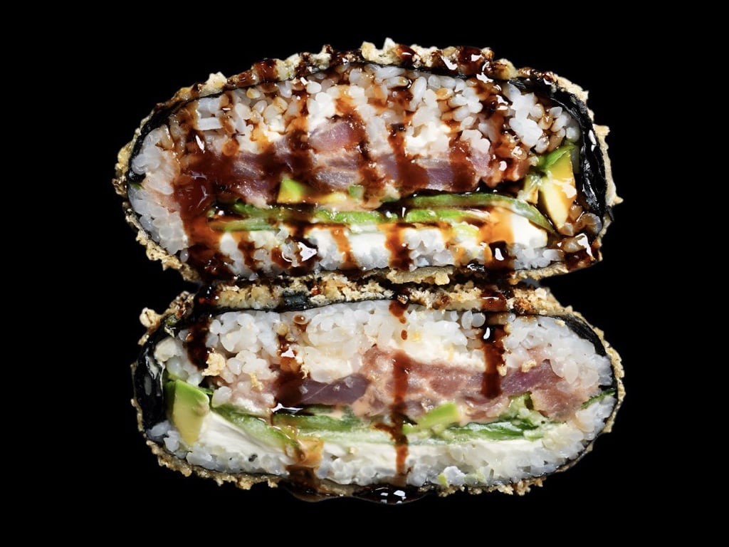 Суші-бургер з тунцем