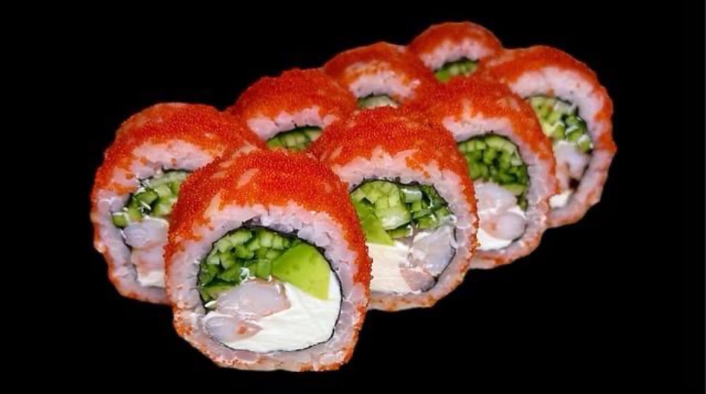 Каліфорнія з креветкою в ікрі