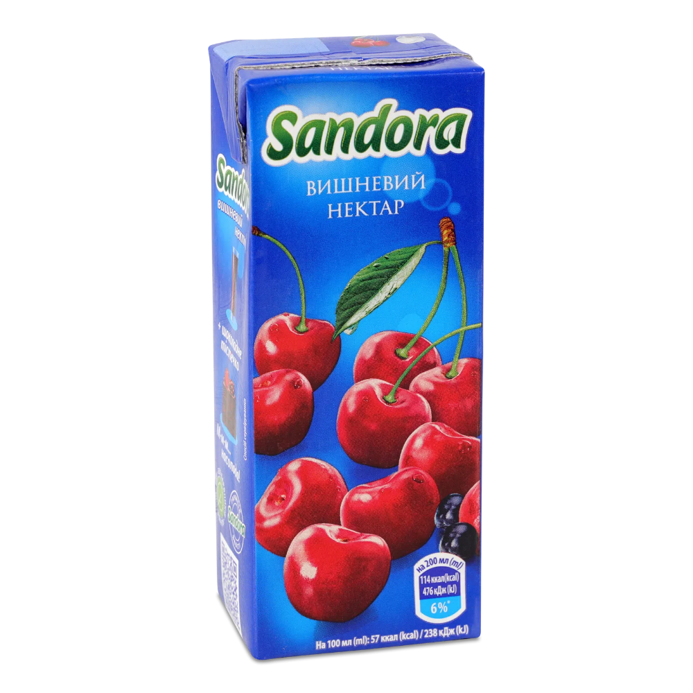 Вишневий нектар Сандора 0.2 л.