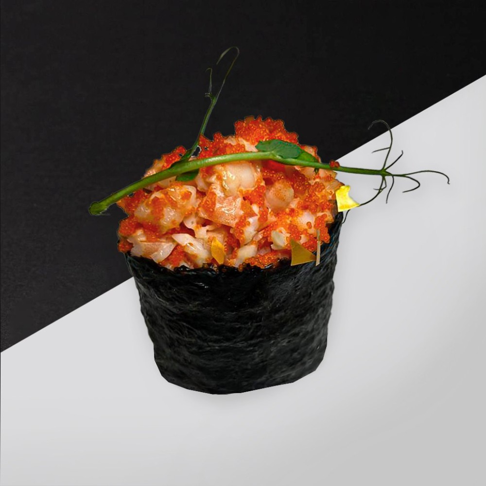 Гункан з креветкою