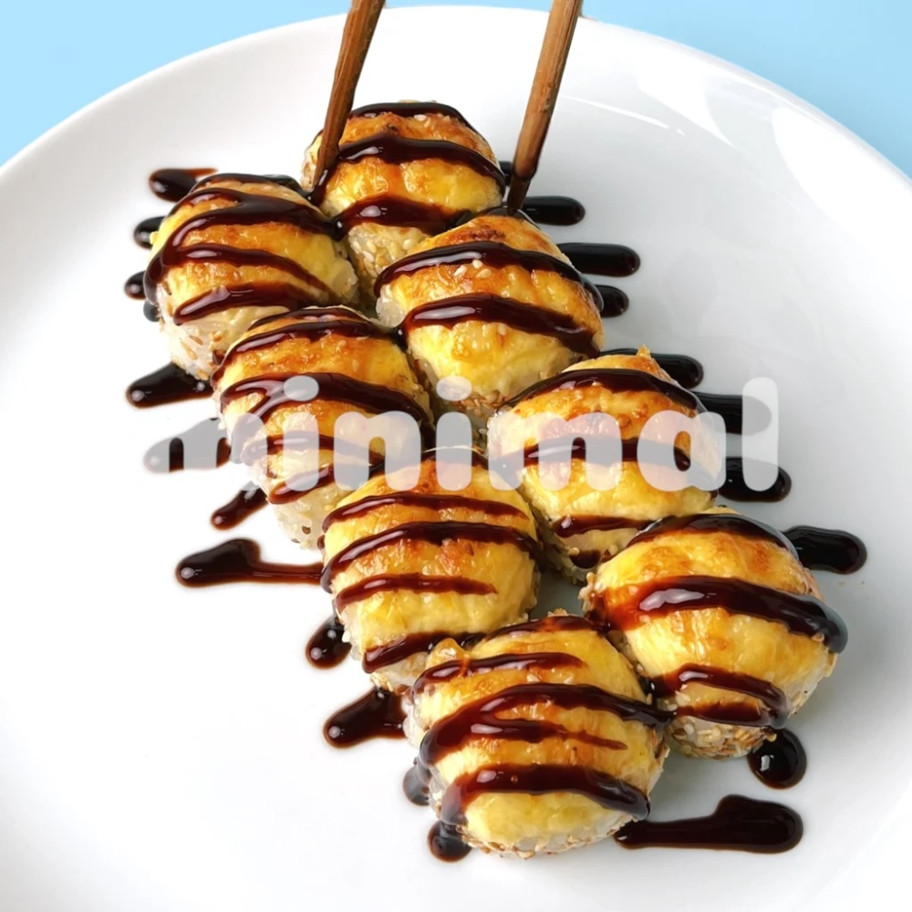 Запечений  креветка кунжут