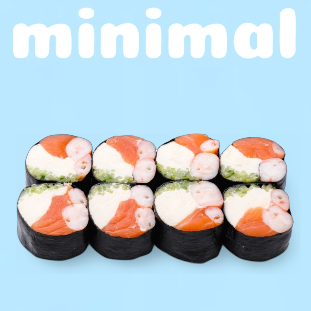 Кето рол з лососем та креветкою