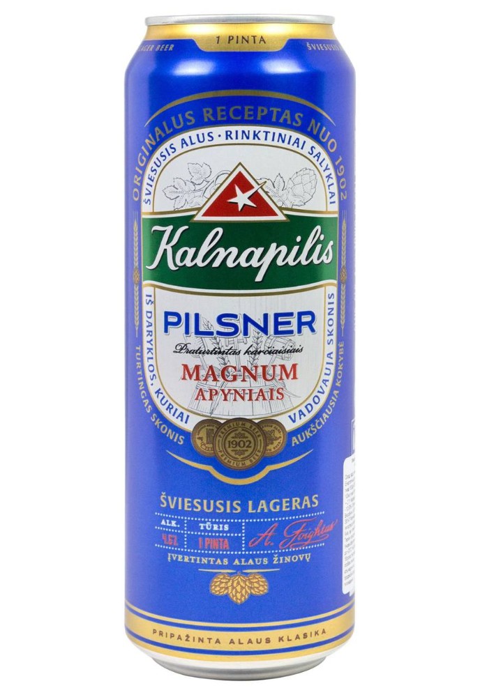Пиво Kalnapilis Pilsner 0.568 ж\б