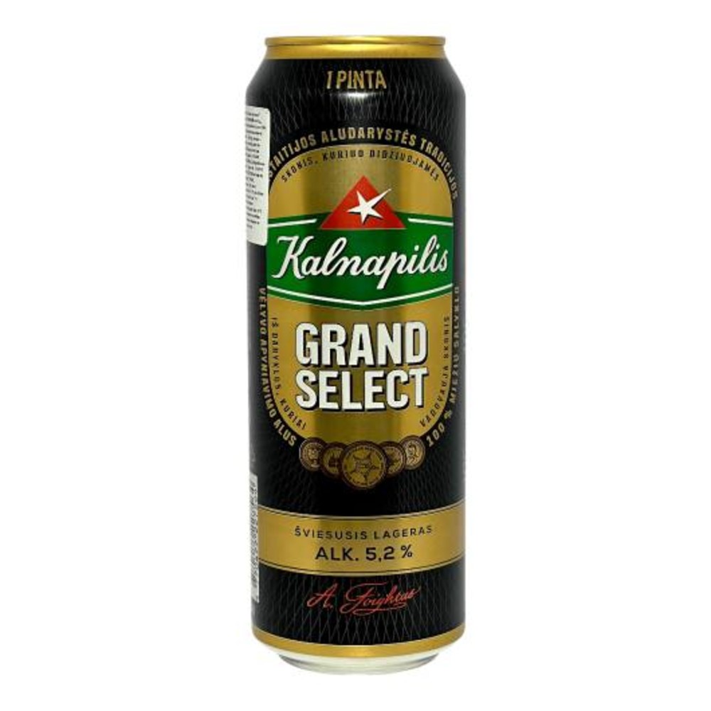 Пиво Kalnapilis Grand SeLect 0.568 ж\б