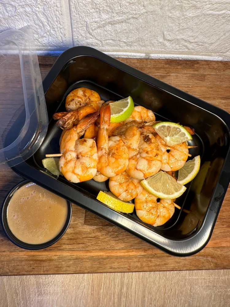 Шашлички із тигрових креветок від Шефа (3шт)