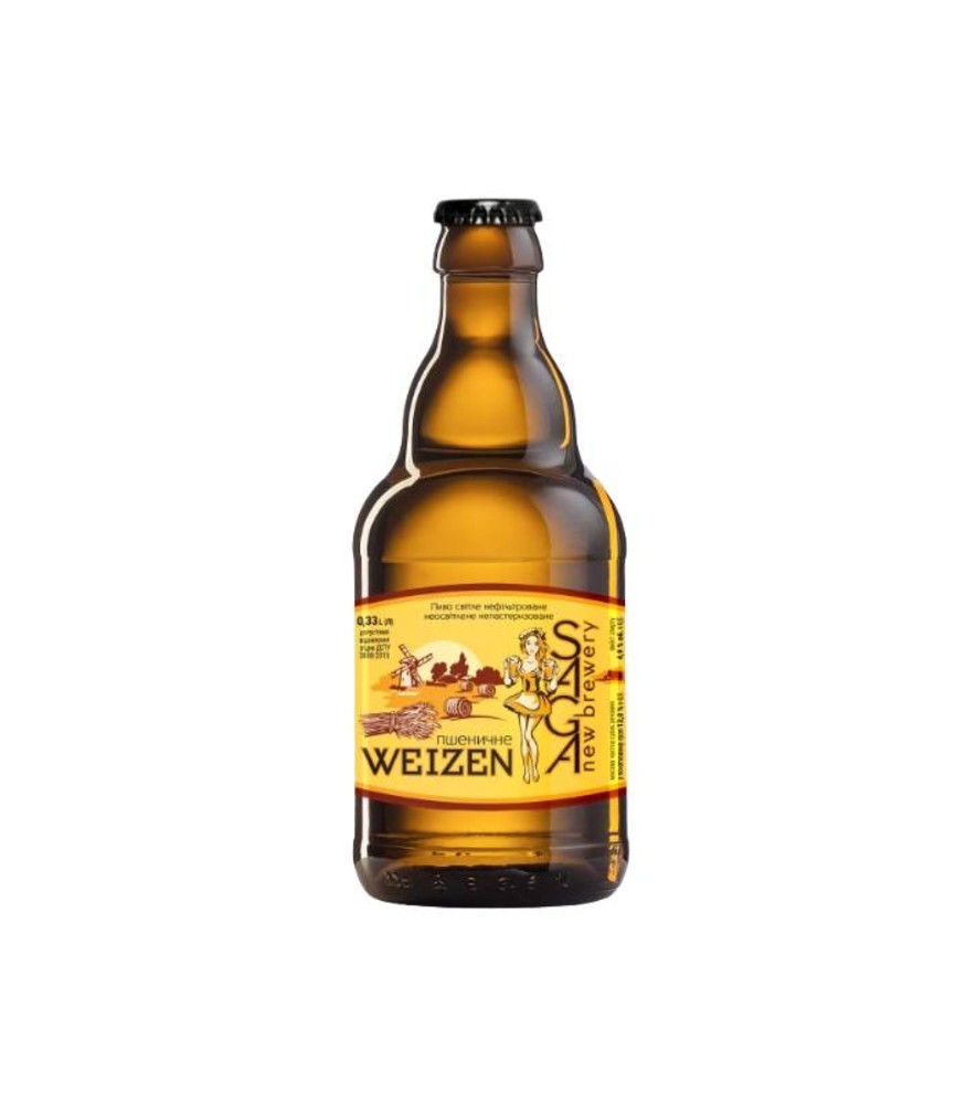 Пиво Пшеничне WEIZEN вміст спирту 4.9% об'єм 0.33л