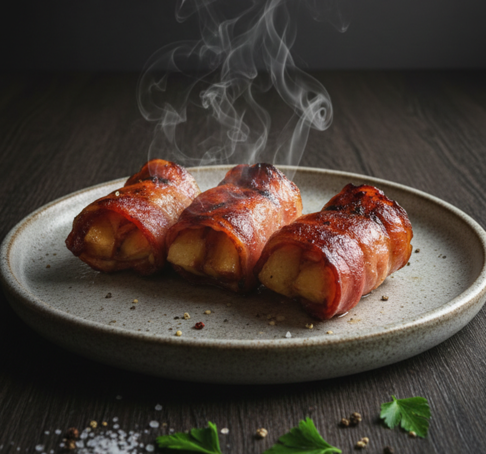 Ананас в беконі з мангалу