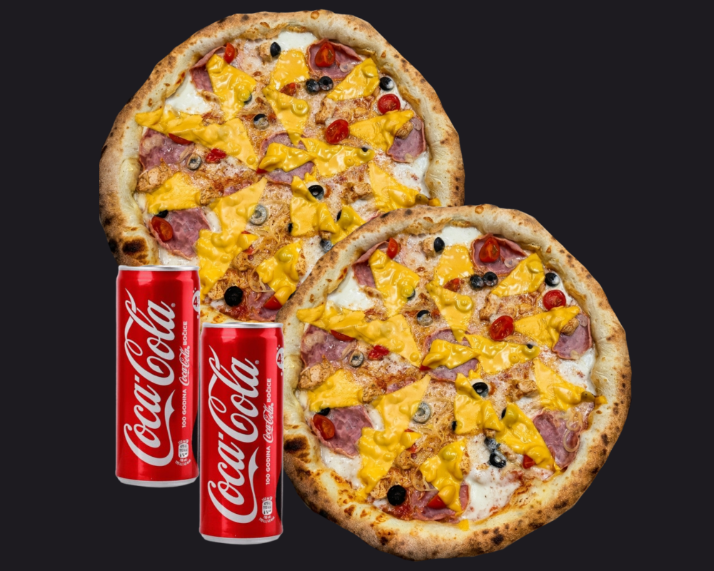 КОМБО Дует фірмового смаку (Фірмові 2шт) по 30см + 2 коли