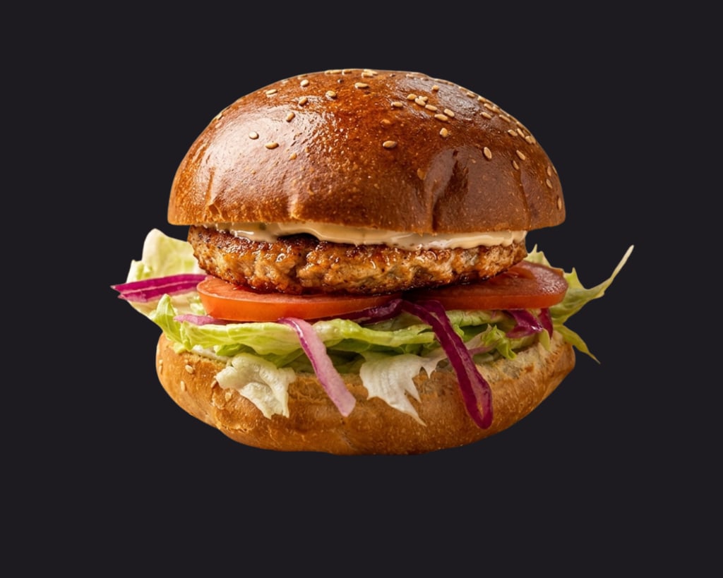 Чікен Бургер з соусом тартар