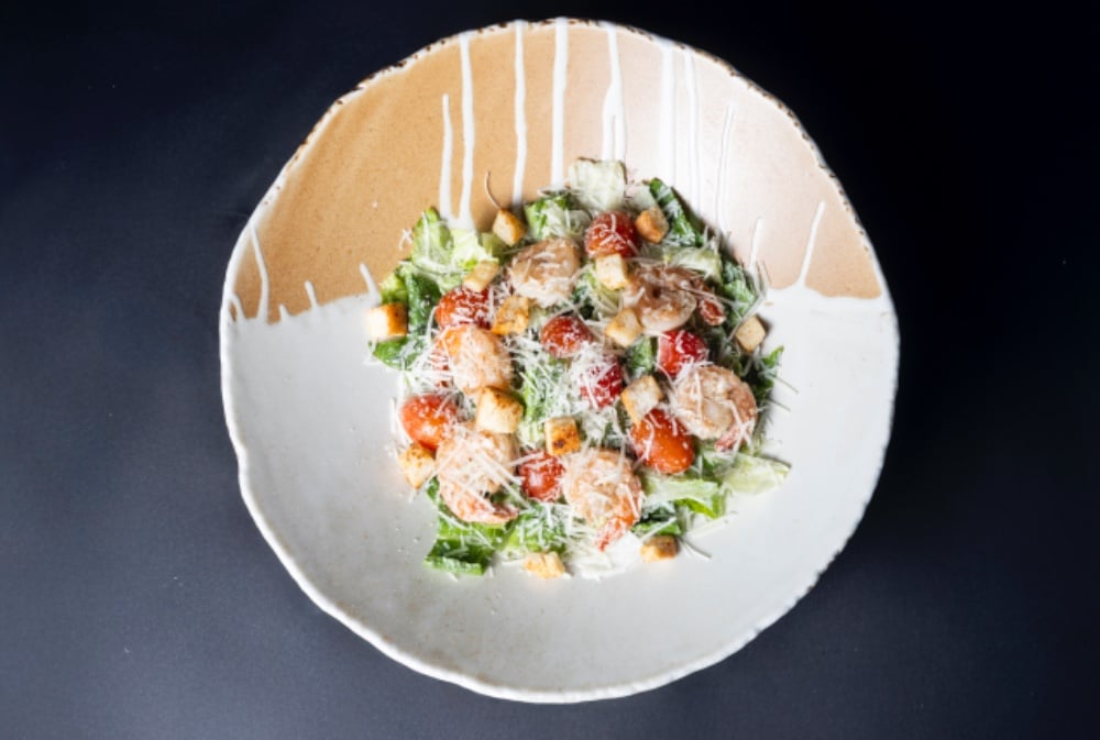 Caesar salad with Shrimp