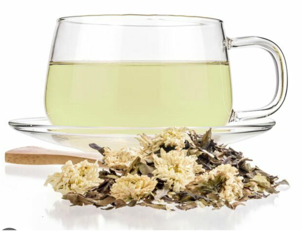 White Chrysanthemum Big Jar