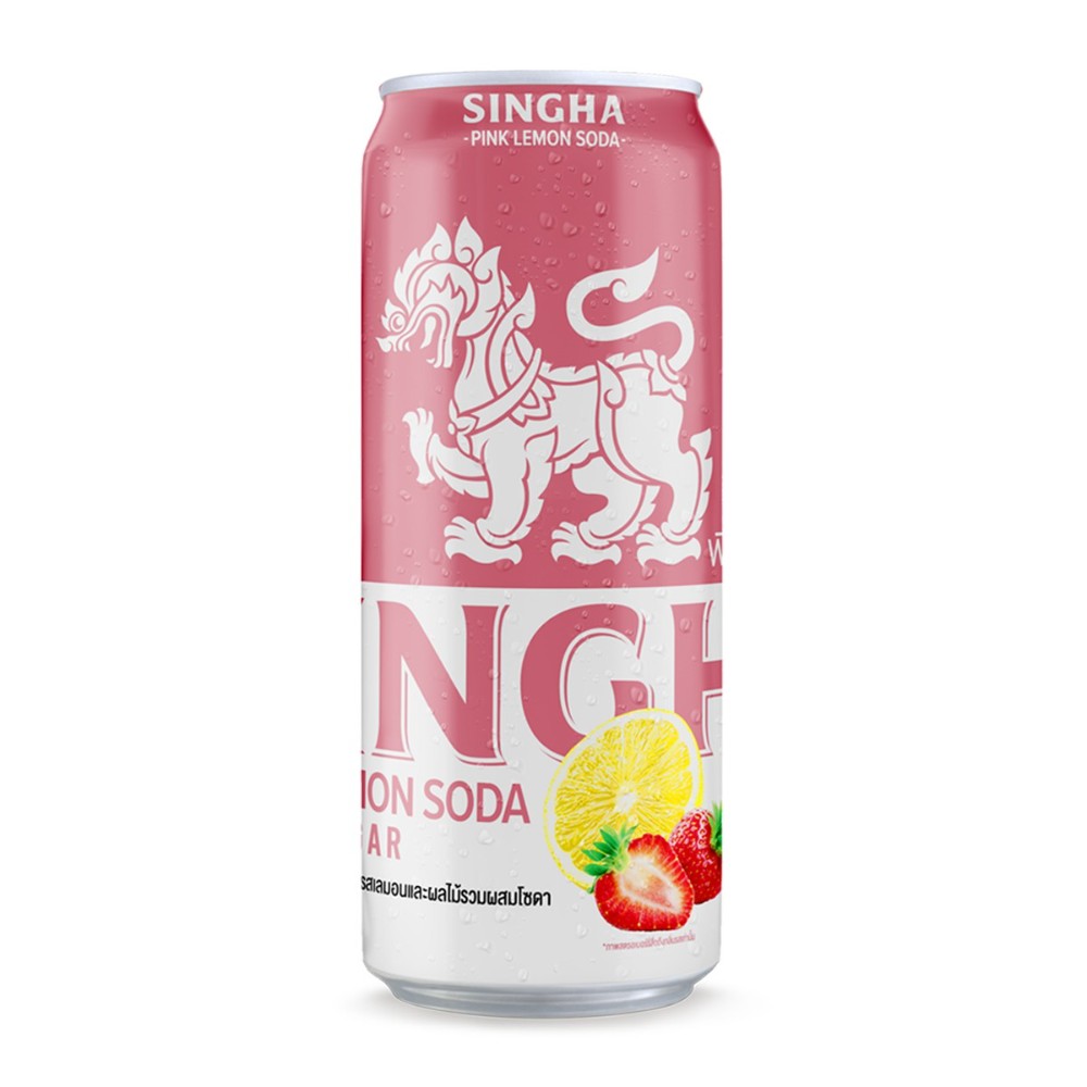 Singha Pink Lemon Soda