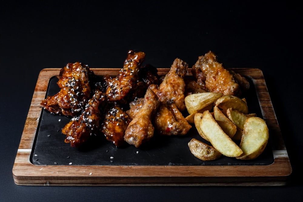Chicken Wings with Sweet Chili & Teriyaki