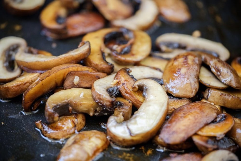 Baked mushrooms 
