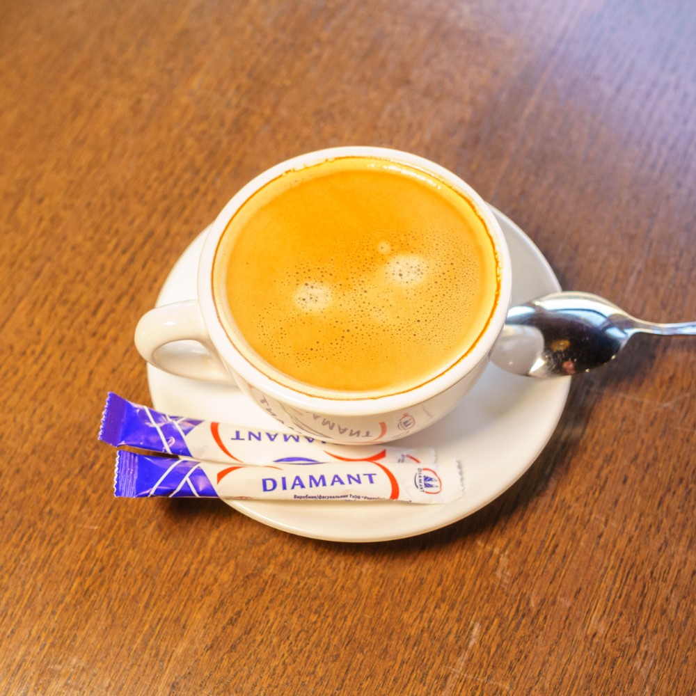 Американо з молоком 