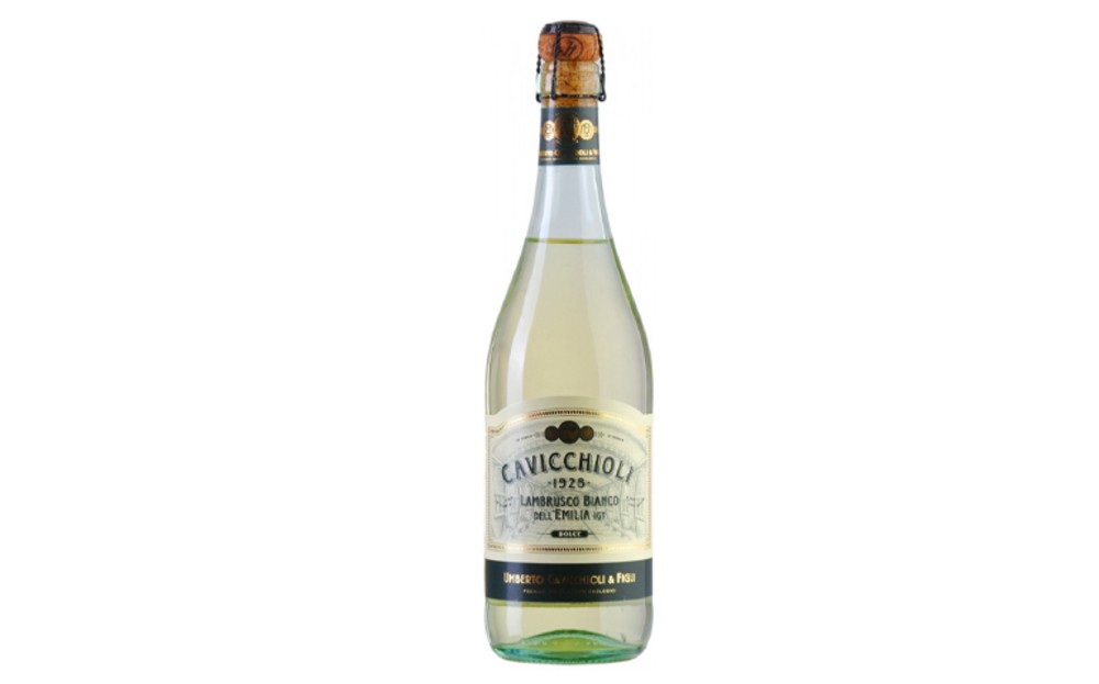 Lambrusco Bianco Cavicchioli, Легкоігристе, біле, н/сол., 150 мл.
