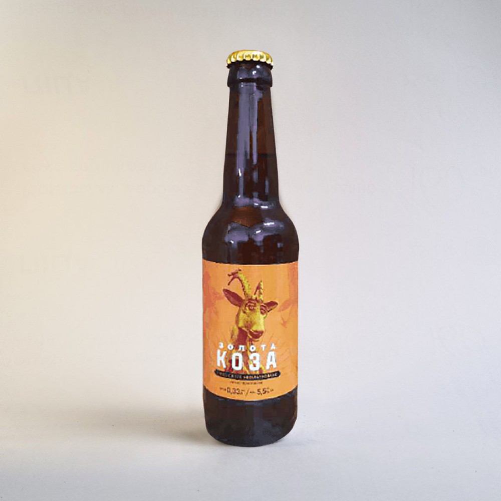 Пиво світле "Золота Коза" 0.5