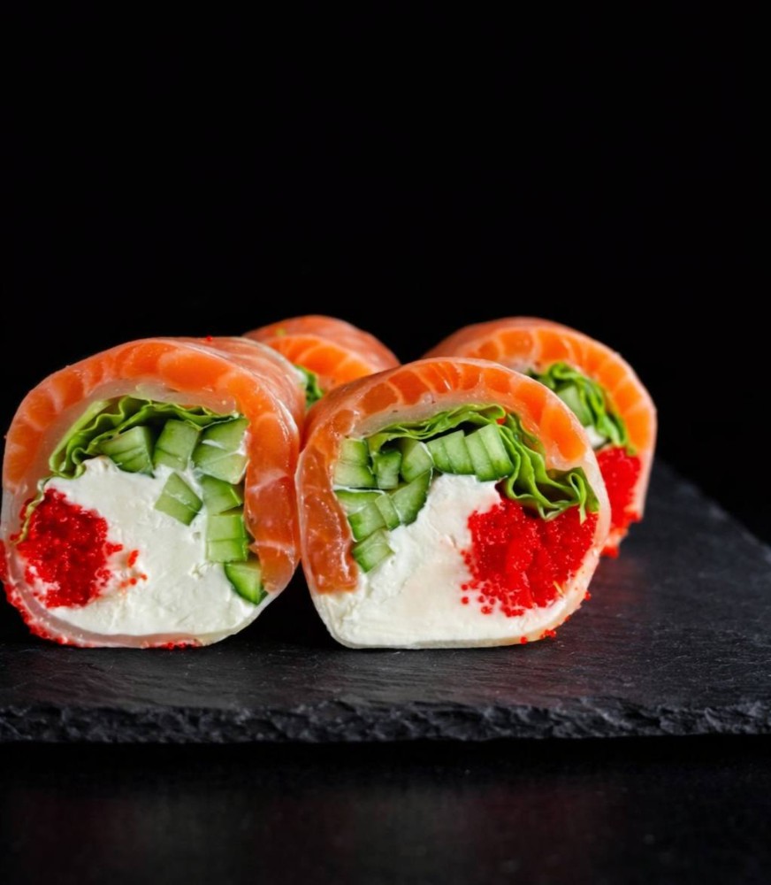 Спрінг-рол з лососем