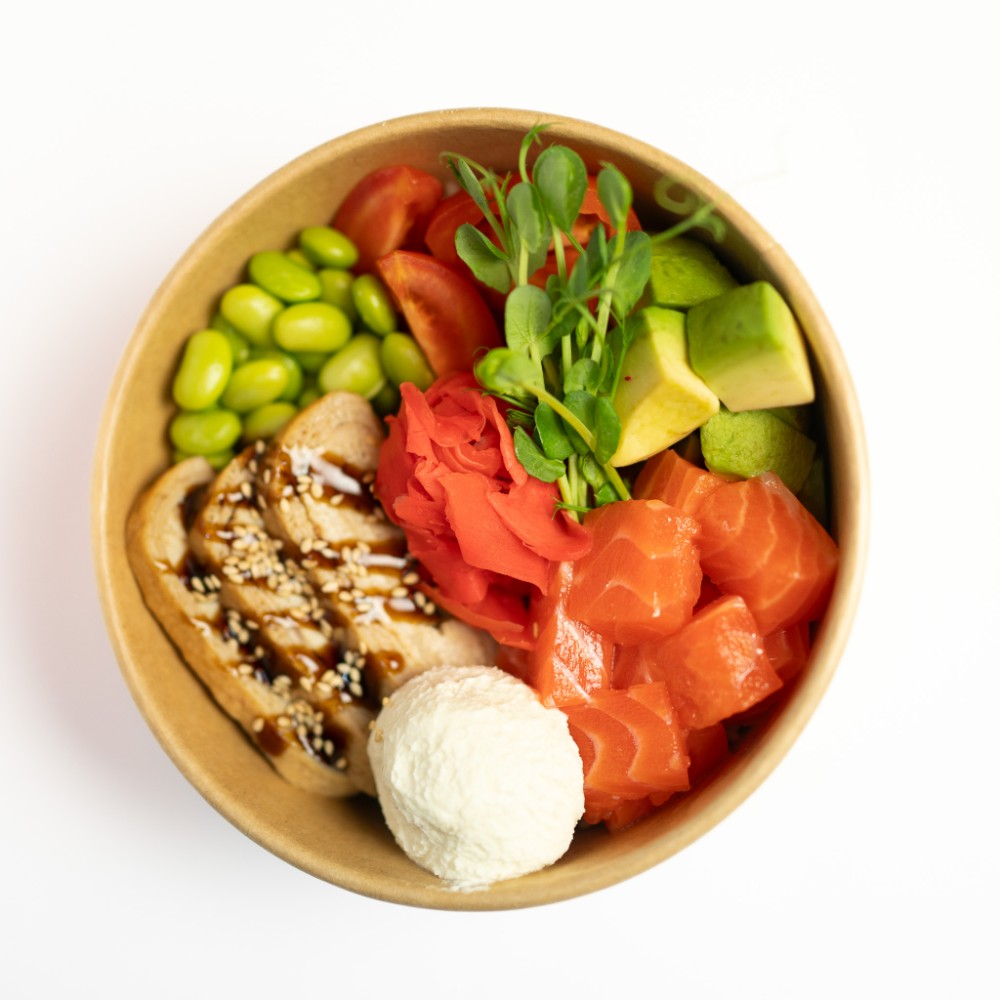 Боул з лососем 