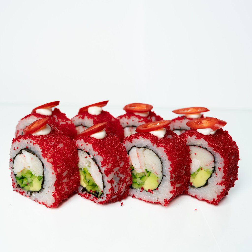 Каліфорнія  з тигровою креветкою