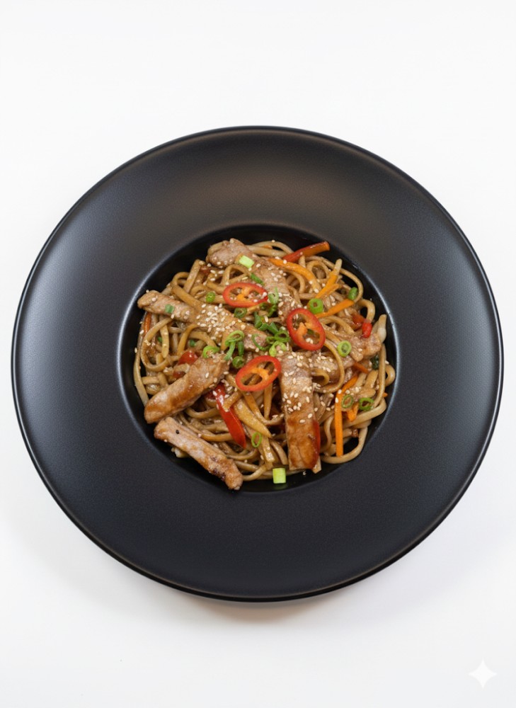 Удон з свининою