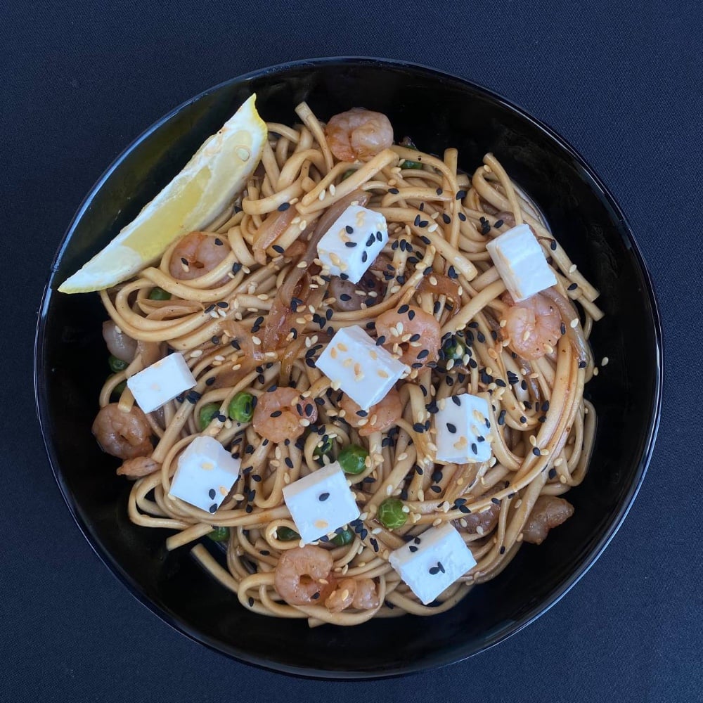 Удон з креветкою