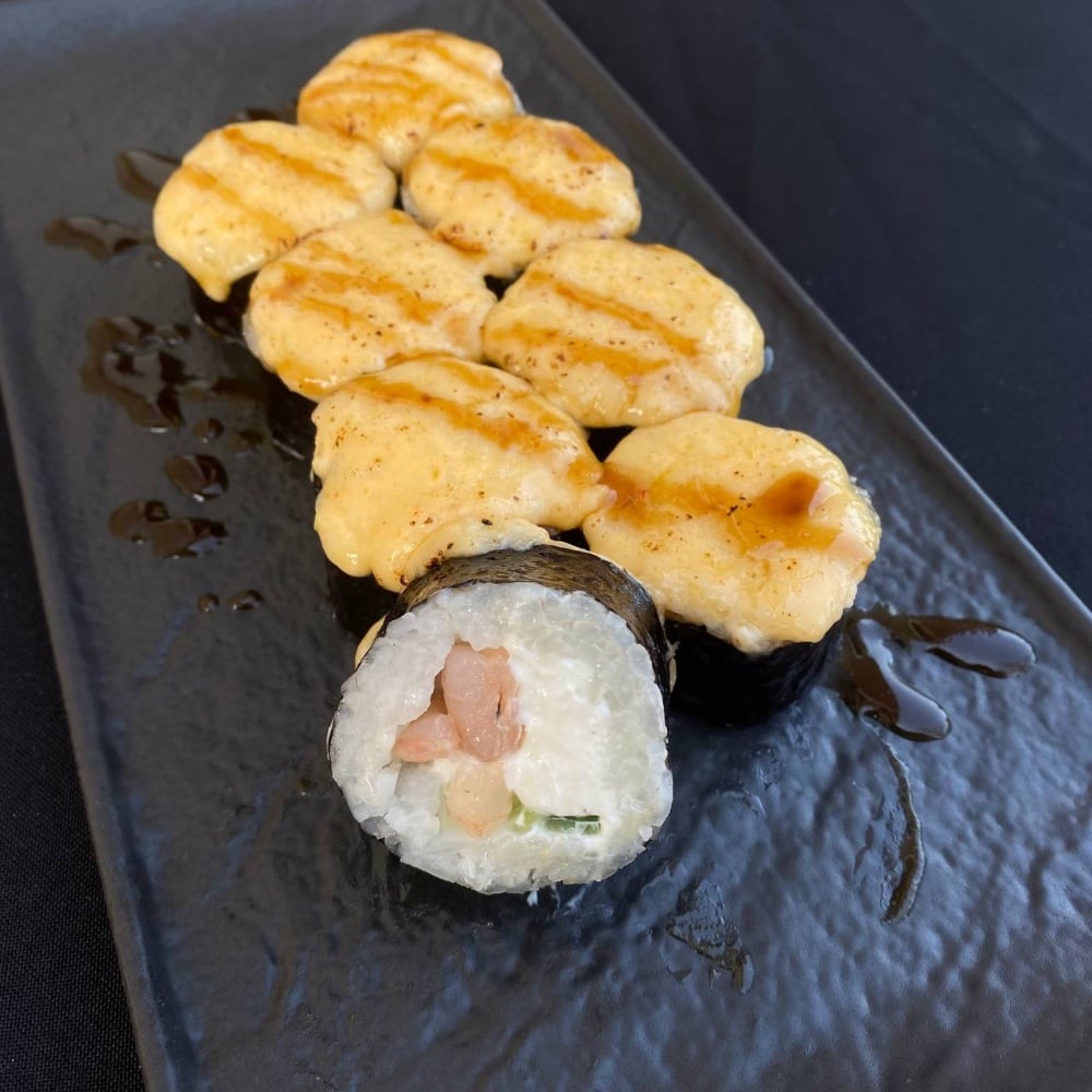 Запеченій футомакі з креветкою