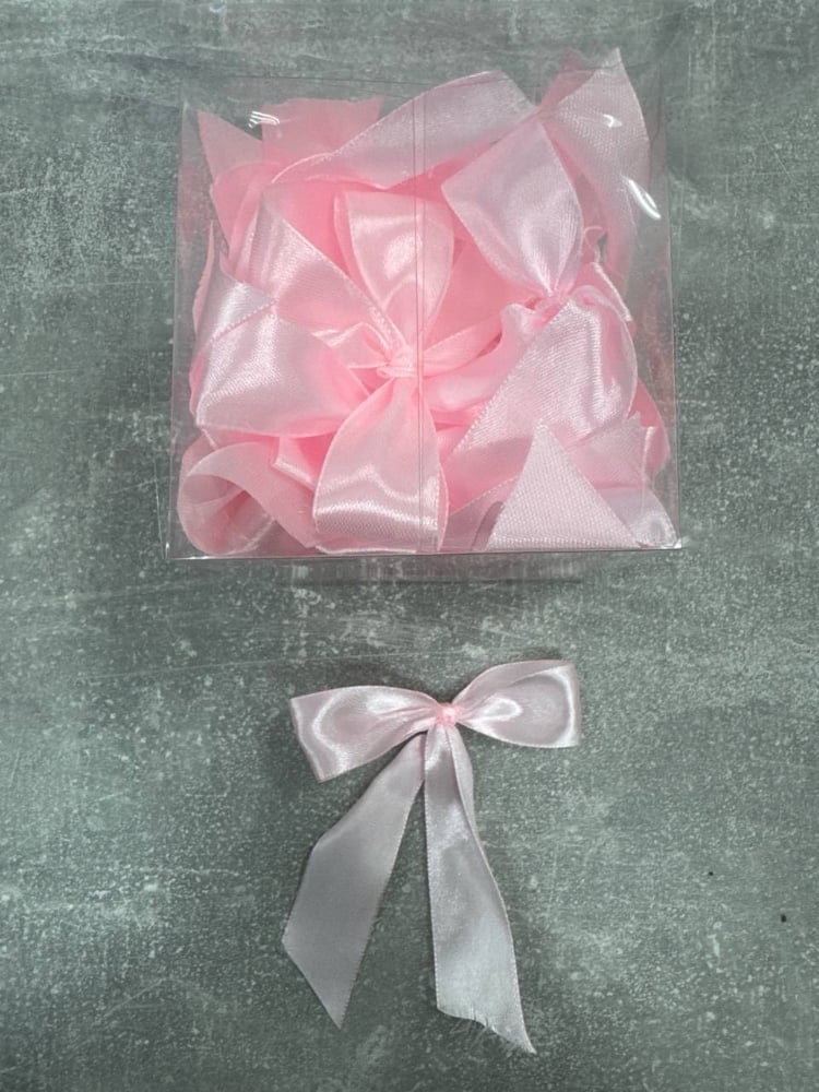 Бантики рожеві 25мм