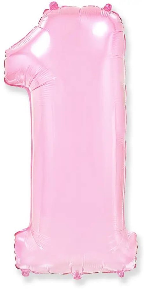 Цифра "1" Flexmetal 32" (81см) Рожева