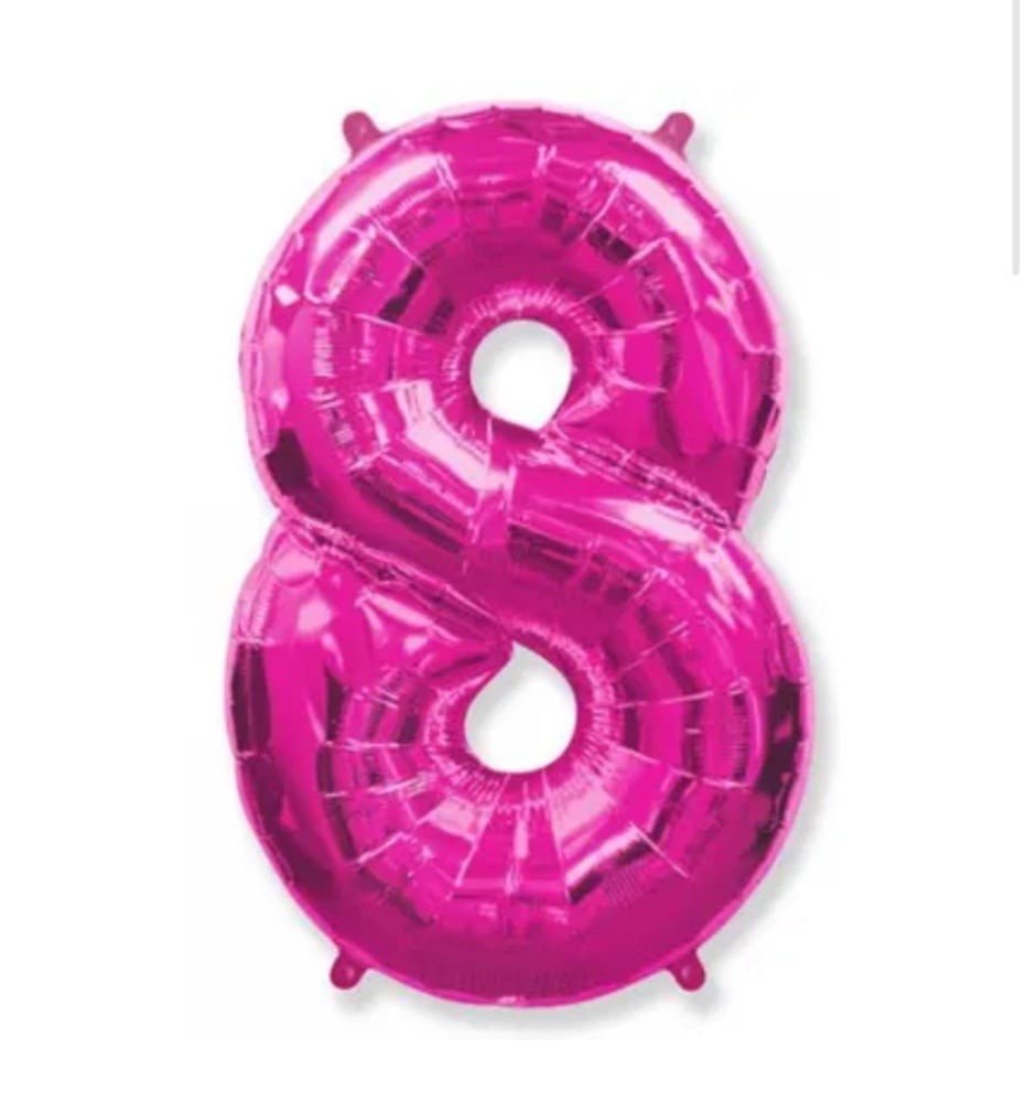 Цифра "8" Flexmetal 40" (102см) Фуксія
